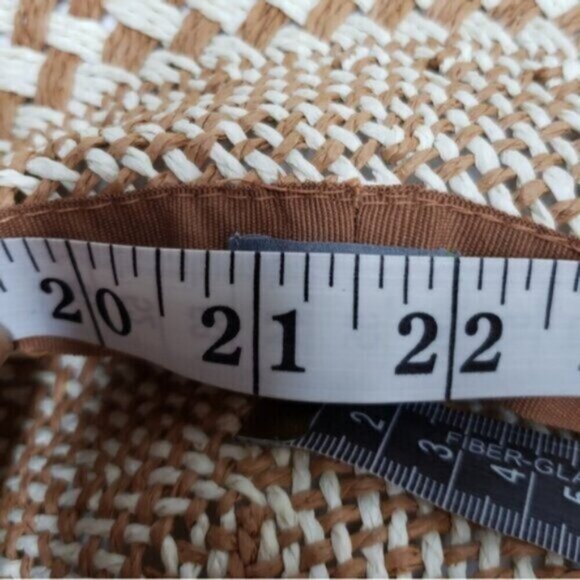 Aerie Paper Straw Beach Hat Big Floppy Neutral Summer Shade - Picture 9 of 13